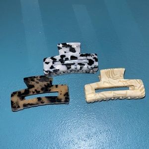 3 Mini Claw Clips
